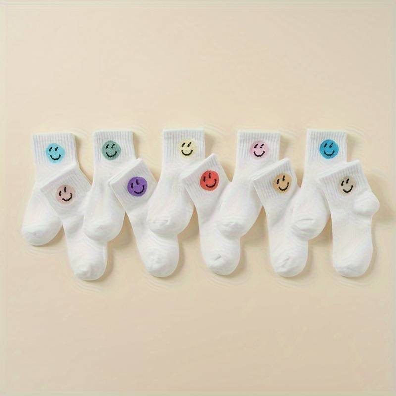 10 Pairs White S High Elastic Socks
