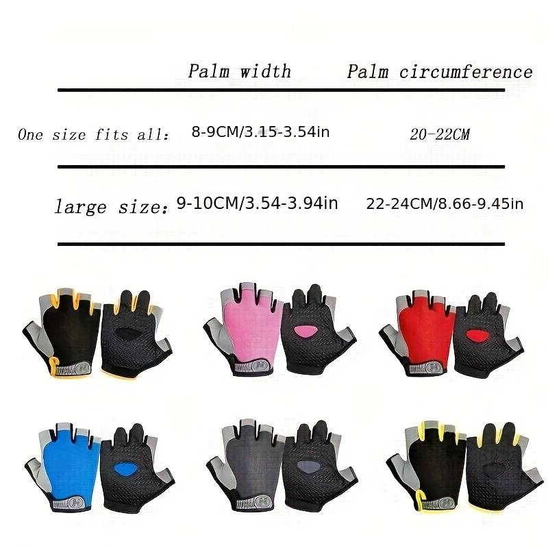 1 Pair Red Size Large Outdoor Sports Gloves