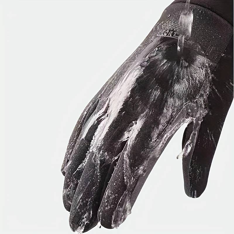 1 Pair Grey Warm Gloves