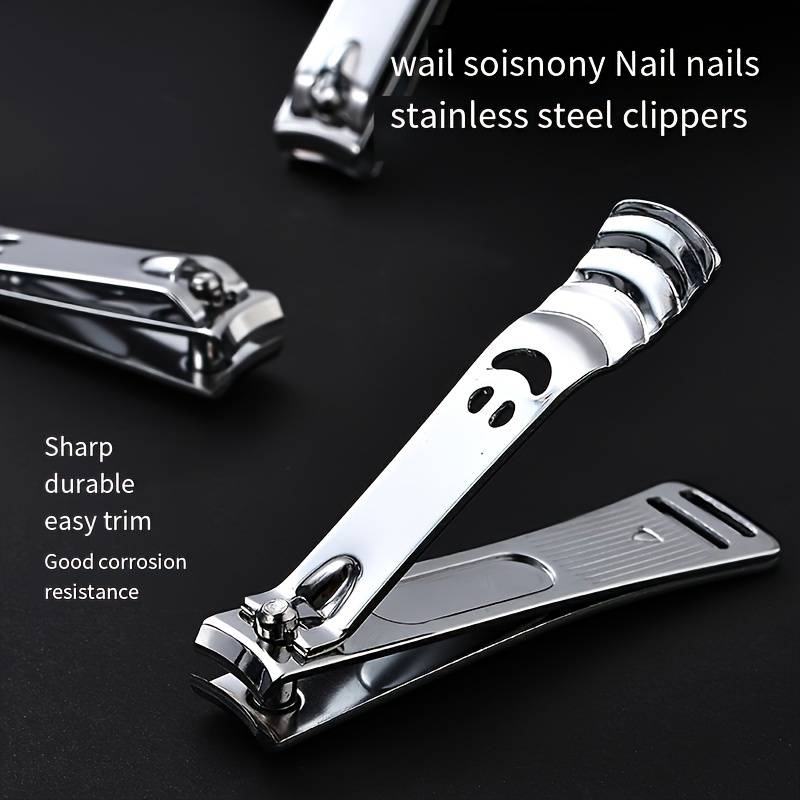 20pcs Classic Style Nail Clippers Set High Carbon Steel Concave Blade Edge Unscented Sharp