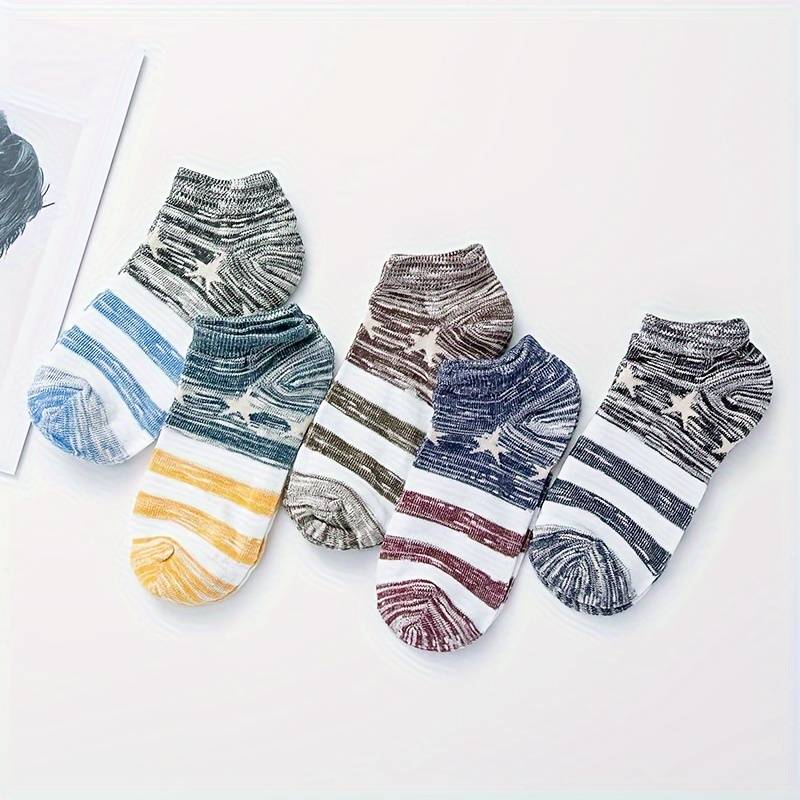 5 Pairs Mixed Color One Size High Elastic Socks