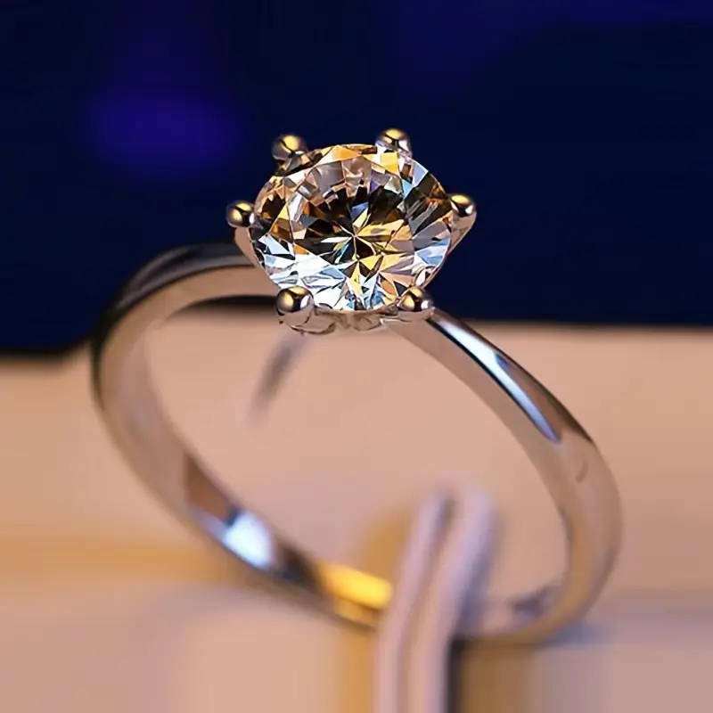 Women's Elegant Adjustable Ring with Sparkling Cubic Zirconia