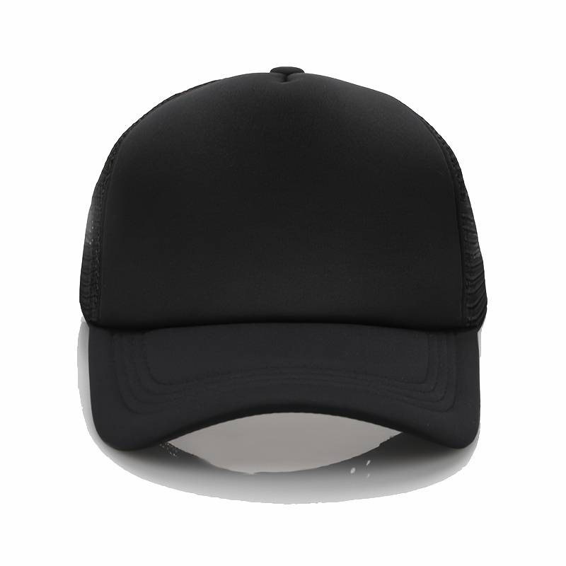 1pc Unisex Baseball Cap Summer Sun Protection Hat Adjustable Snapback Breathable Mesh Back Hip-