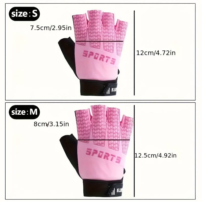 1 Pair Corrugated Pink Size S 3 To 6 Years Old Outdoor Sports Gloves