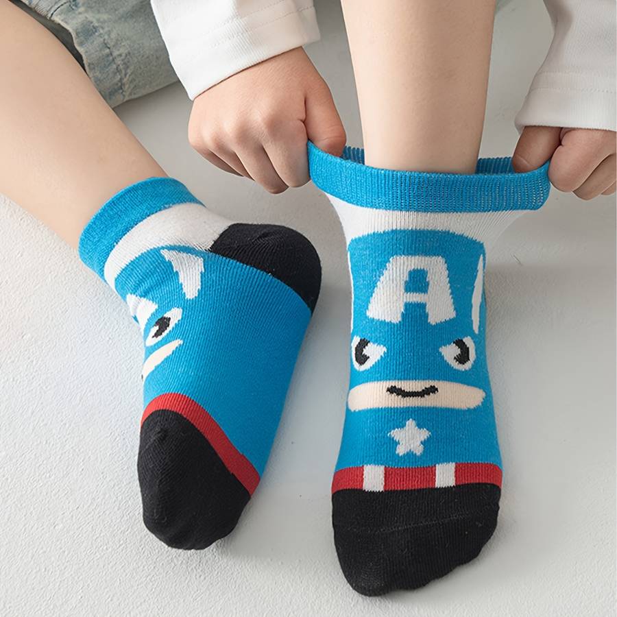 5 Pairs Multicolor 9 To 12Y High Elastic Socks