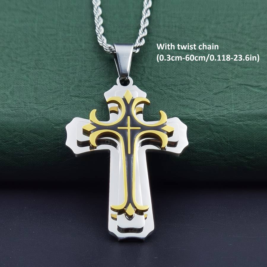 1 Piece Silvery Jesus Theme Pendant