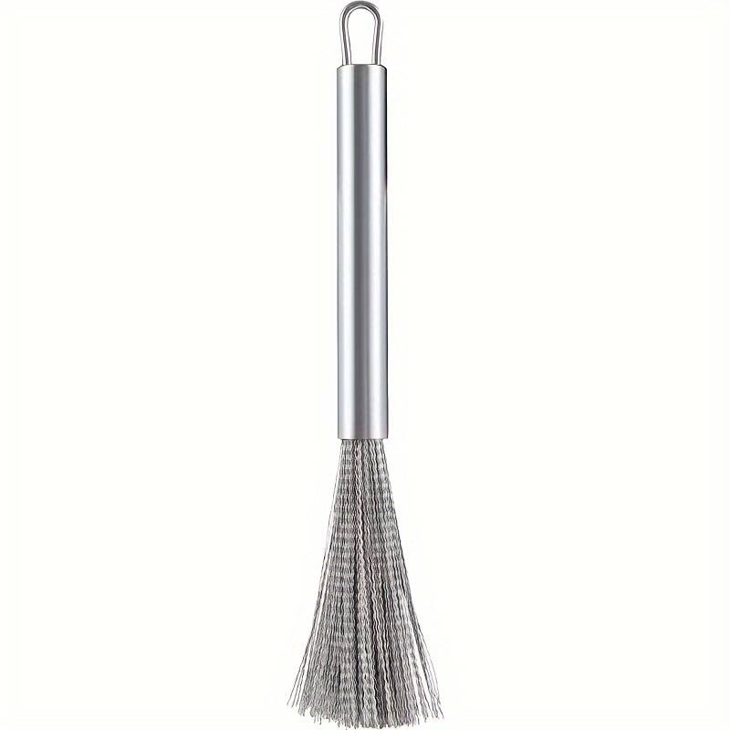 1pc 304 Stainless Steel Cleaning Brush 13cm 5.12in Comfort Grip Efficient Kitchen Scrubber W