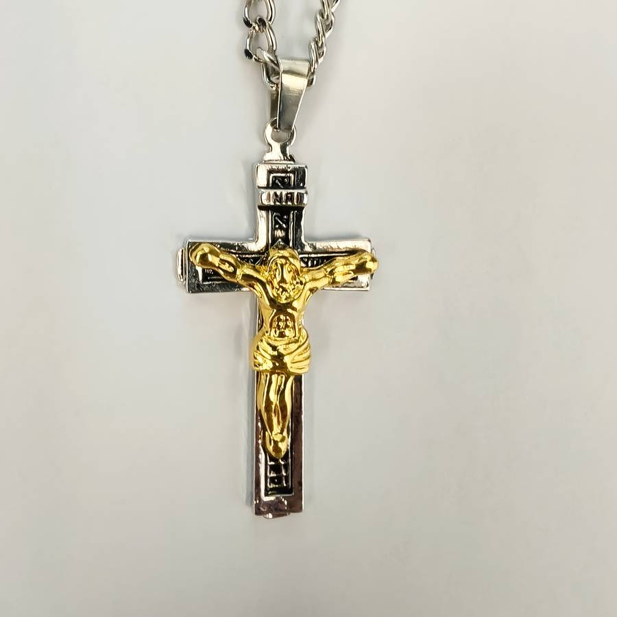 1 Piece Golden Jesus Theme Pendant