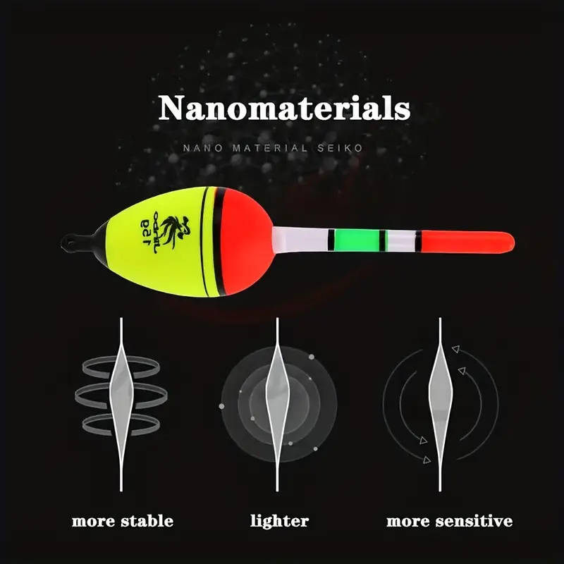 1pc Durable EVA Glow-In-The-Dark Floating Buoy For Fishing And Rafting Stable Lightweight Design 15g