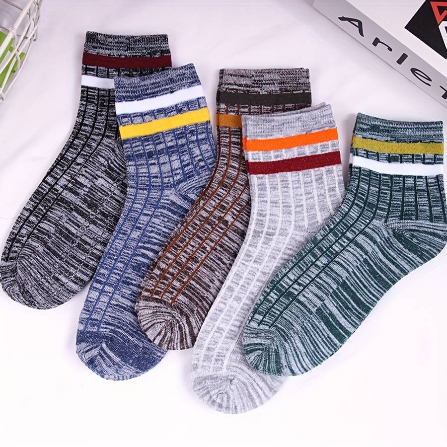 10 Pairs Mixed Color One Size High Elastic Socks