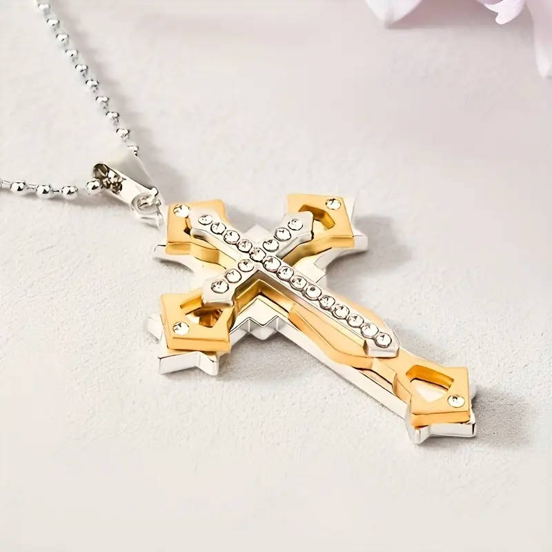 1 Exquisite Amulet Cross Pendant Necklace