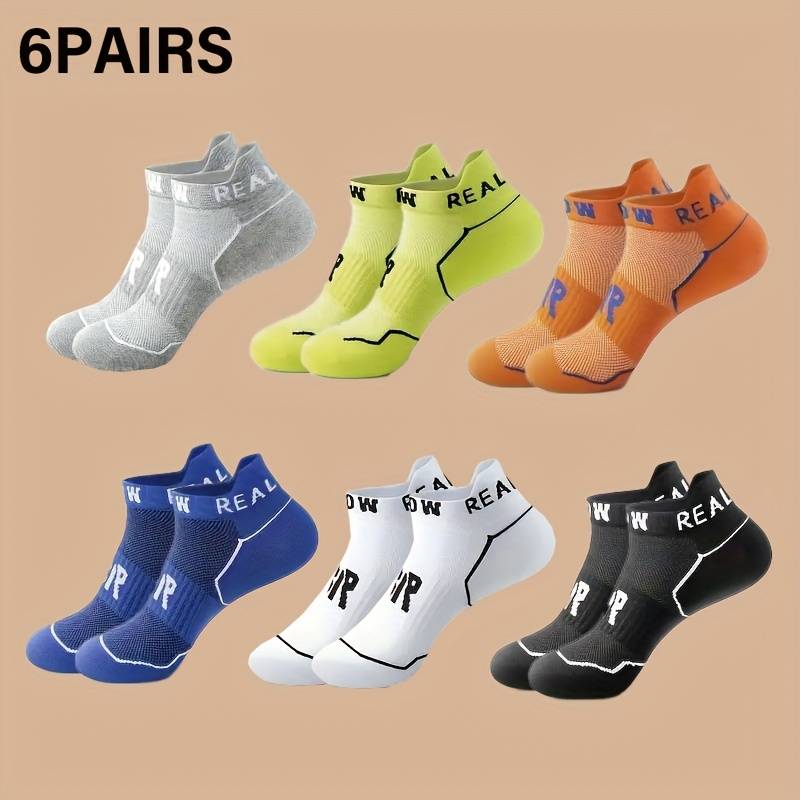 6 Pairs White One Size High Elastic Socks