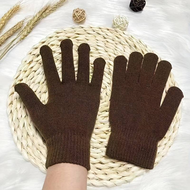 1 Pair Blue Black Gray Red Grass Green Warm Gloves