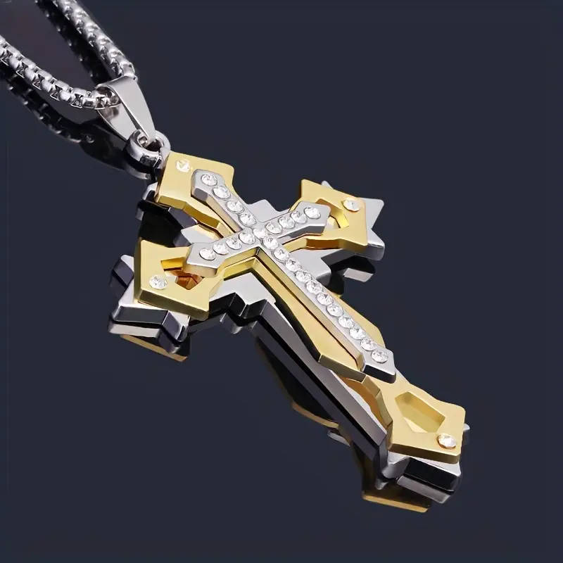 1 Exquisite Amulet Cross Pendant Necklace