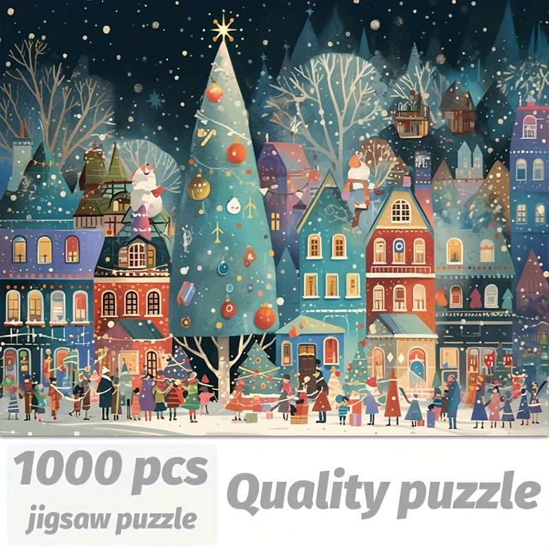 1000pcs Jigsaw Puzzle for Adults Thick Durable Premium Cardboard Seamless Edges