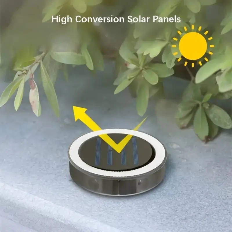 1pc Led Solar Ground And Wall Light