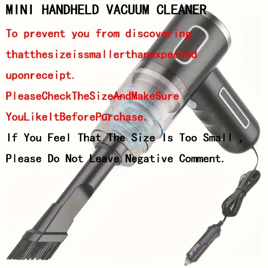 1 x Handheld 12V Car Vacuum Cleaner