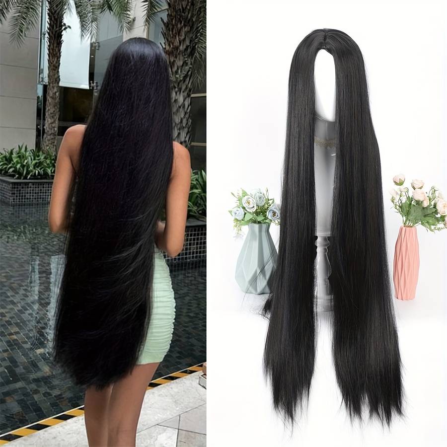 1Pc Silvery Grey 101.6cm Fashion Design Wig