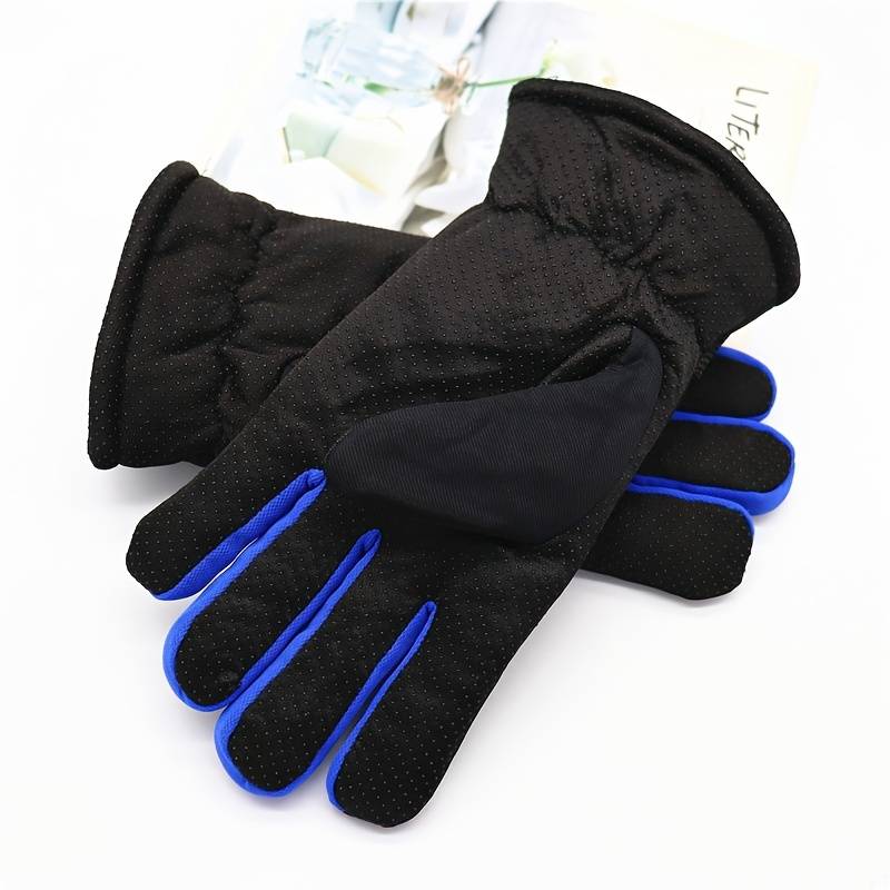 1 Pair Orange Warm Gloves