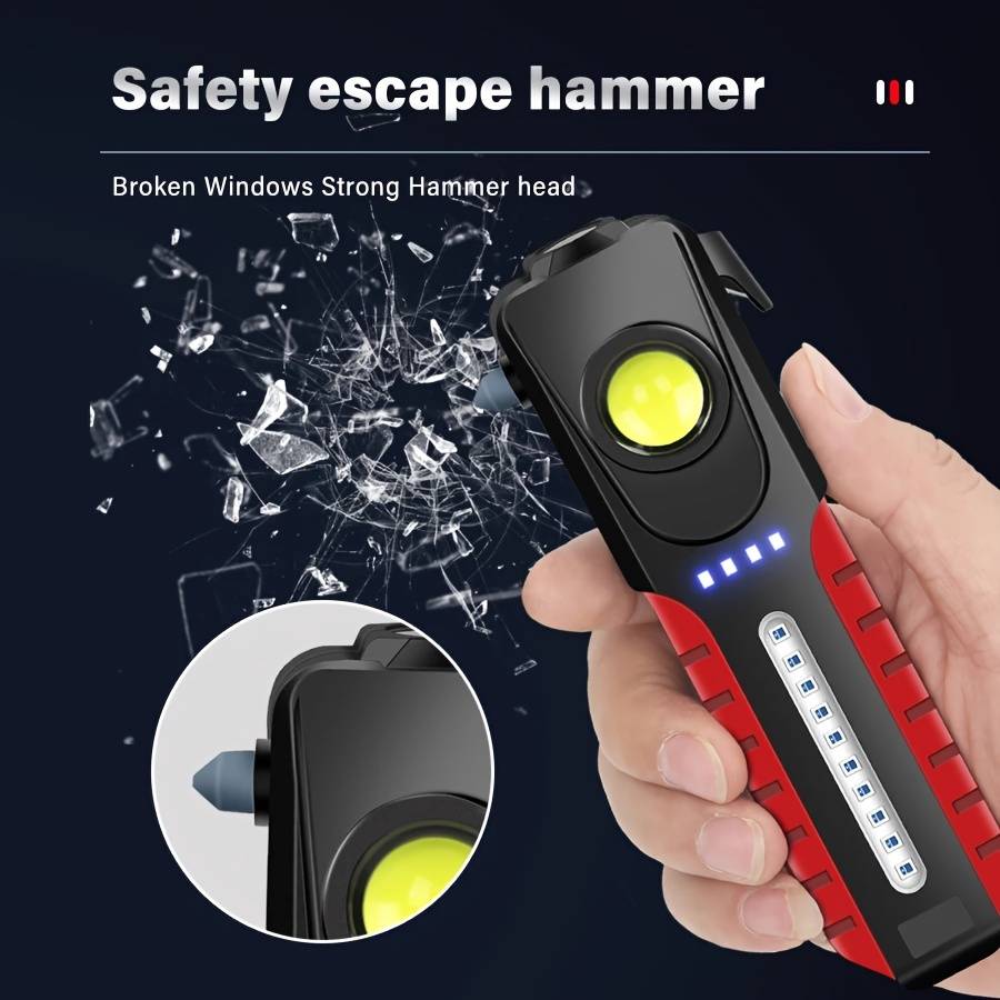 1PC BlackRed Flashlight