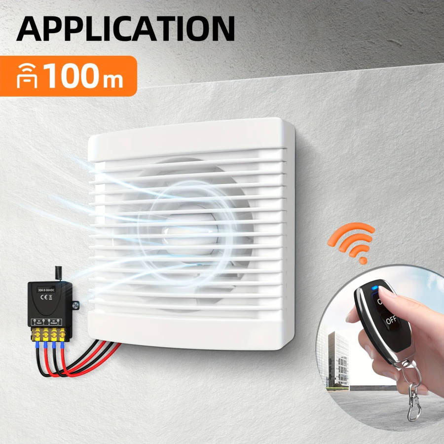 1pc Wide Voltage Wireless Remote Control Switch for Electric Vehicles and Bicycles Remote Control