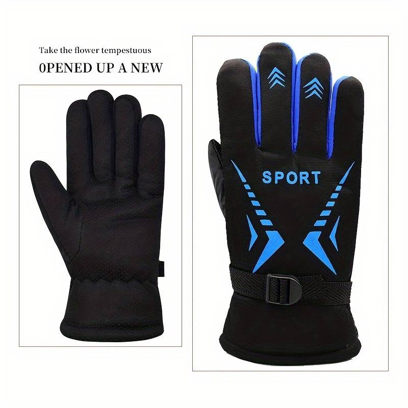 1 Pair Orange Warm Gloves