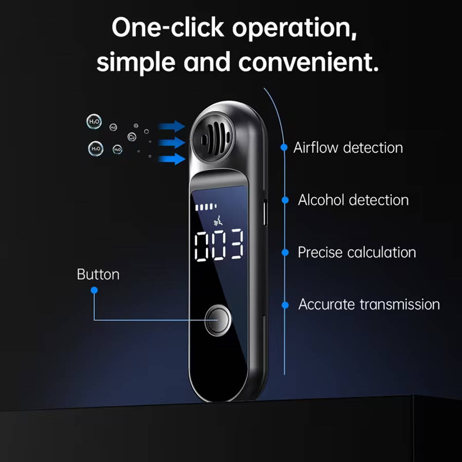 Personal Alcohol Analyzer with LCD Digital Display