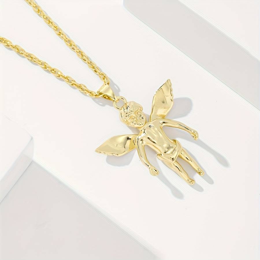 1 Piece Golden Yellow 01 Jesus Theme Pendant