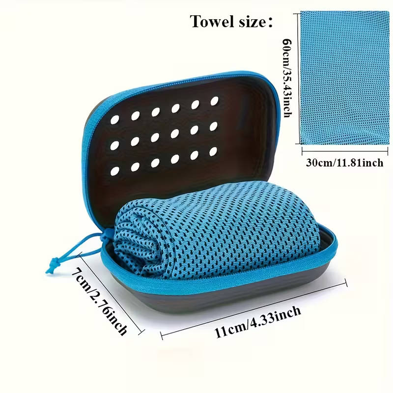 1pc Box Cooling Towel Green