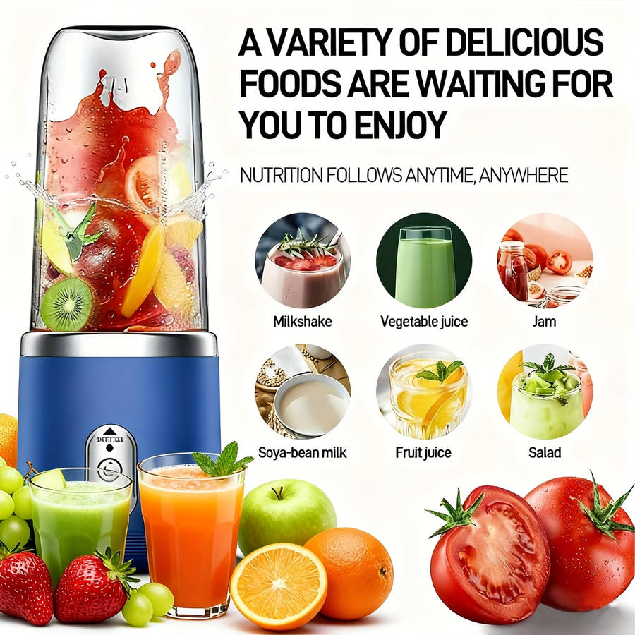 Portable 2-in-1 Blender And Juicer