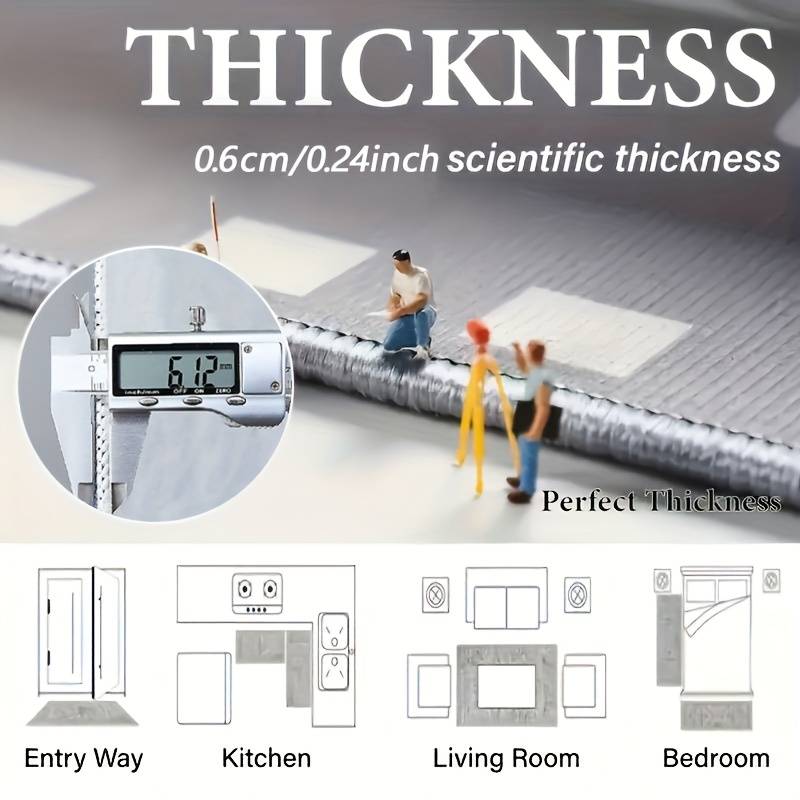 1Pc 100x100cm 39.37x39.37inch Floor Mat