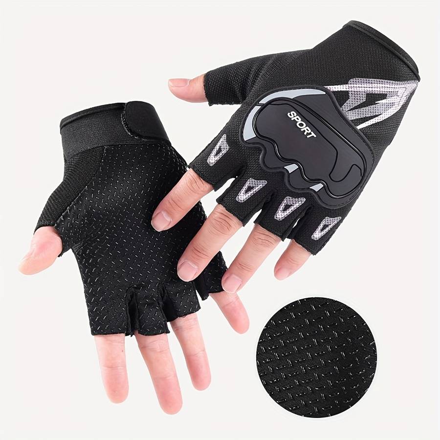 1 Pair Red One Size Outdoor Sports Gloves