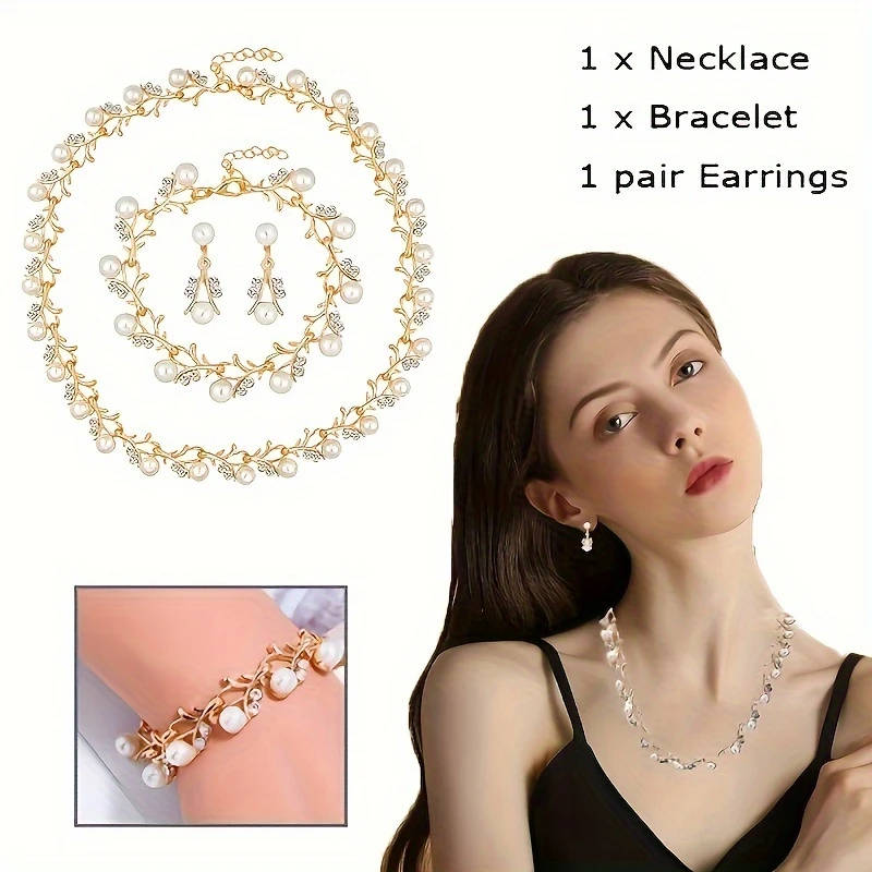 Imitation Pearl Necklace Jewelry