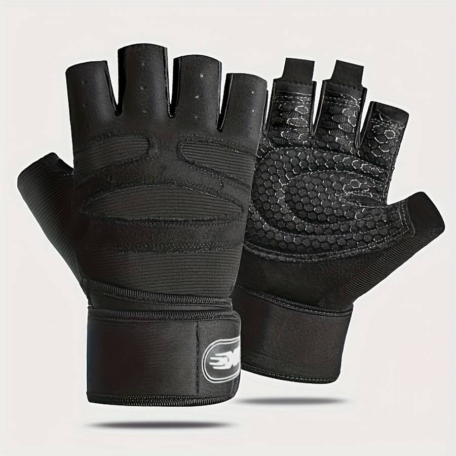 1 Pair Black Size S Outdoor Sports Gloves