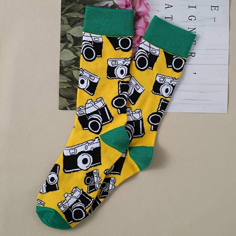 1 Pair Mixed Color One Size Socks