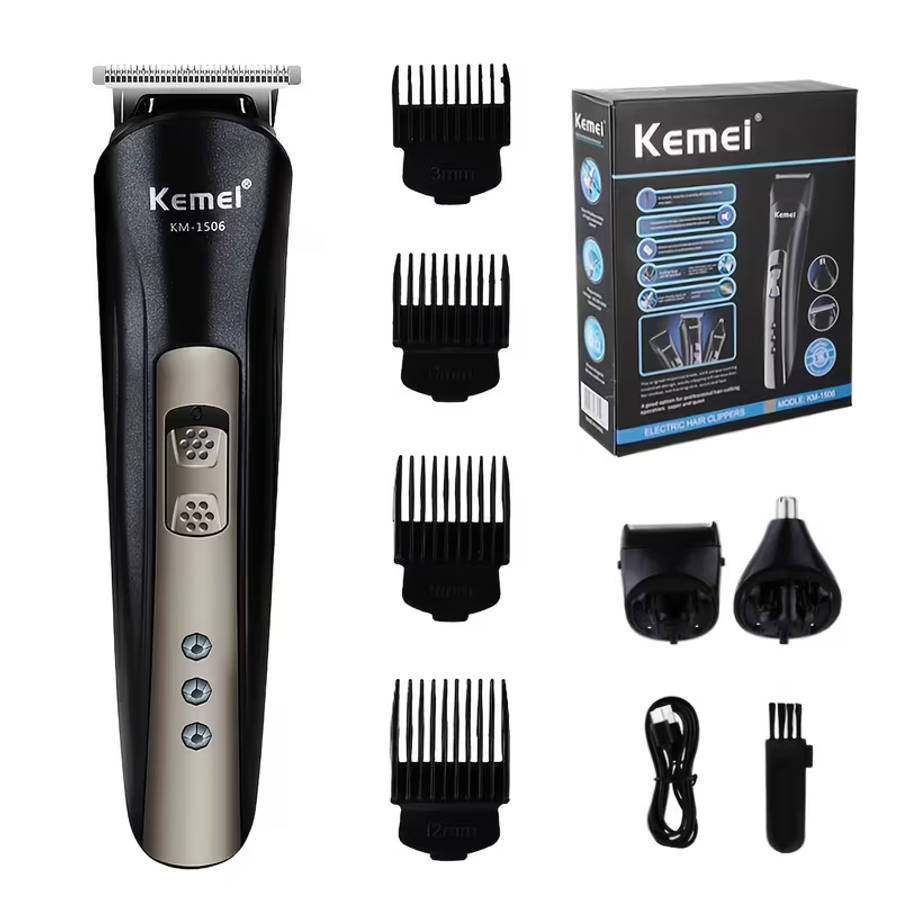 Kemei 3 in 1 Rechargeable Men's Grooming Kit