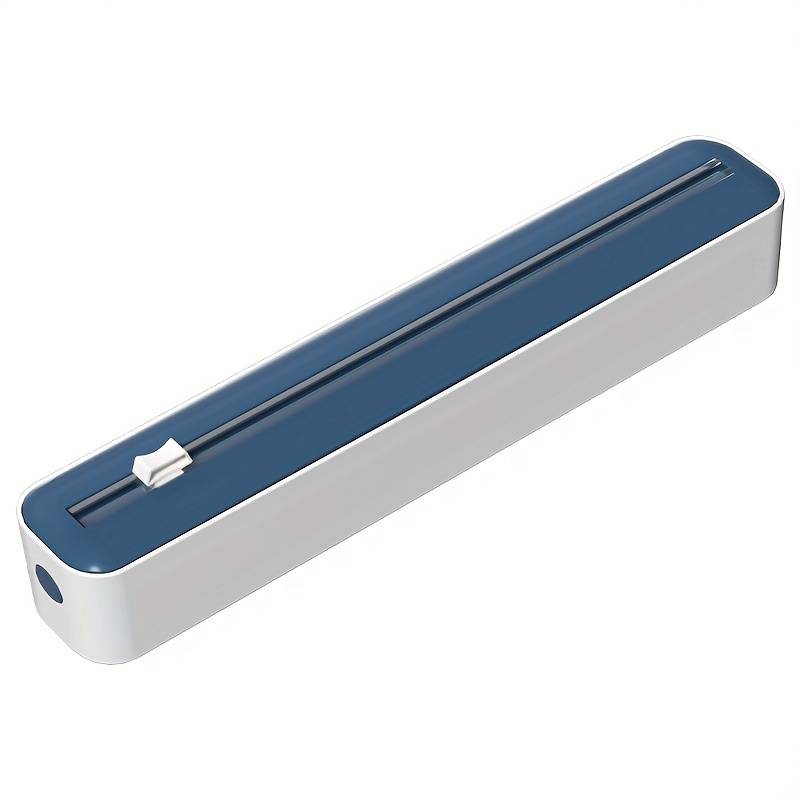 1pc Dual-Action Fresh Wrap Dispenser Cutter Multi-Purpose Kitchen Sealer for Plastic Tin Foil