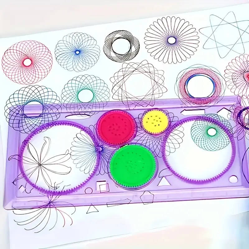 Creative Spiral Geometry Ruler