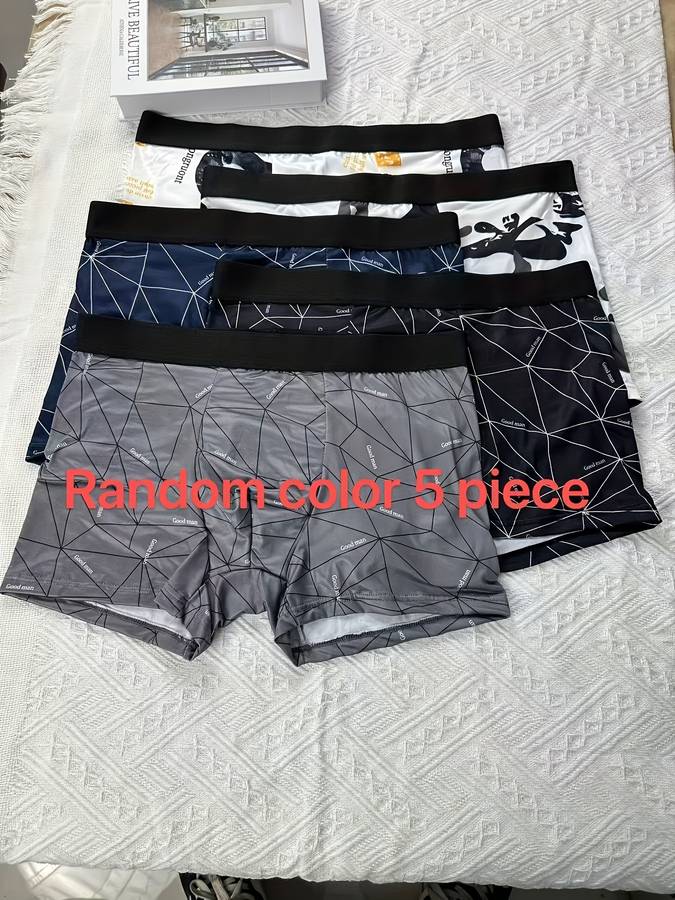 Mens Underwear Color 5 Pieces In Random Colors Sizes