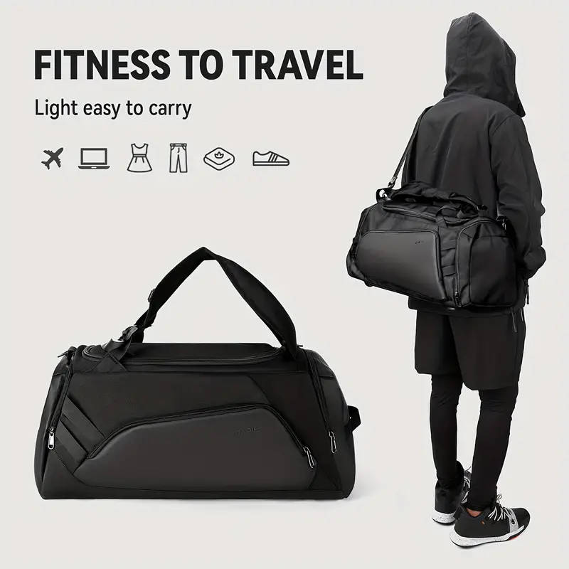 Large Capacity Gym Bag Waterproof Short-distance Travel Bag Dry And Wet Separation Bag Suitable
