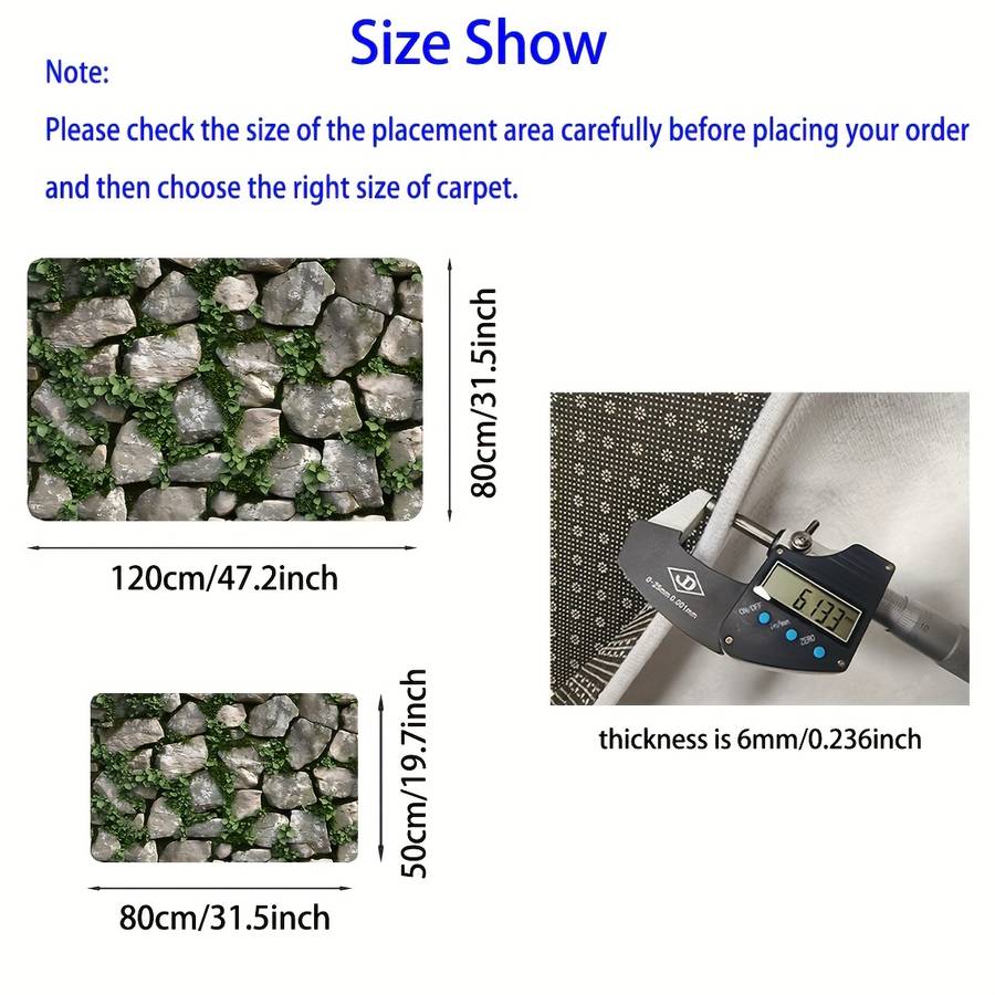 1Pc 80x120cm 31.5x47.2inch Floor Mat
