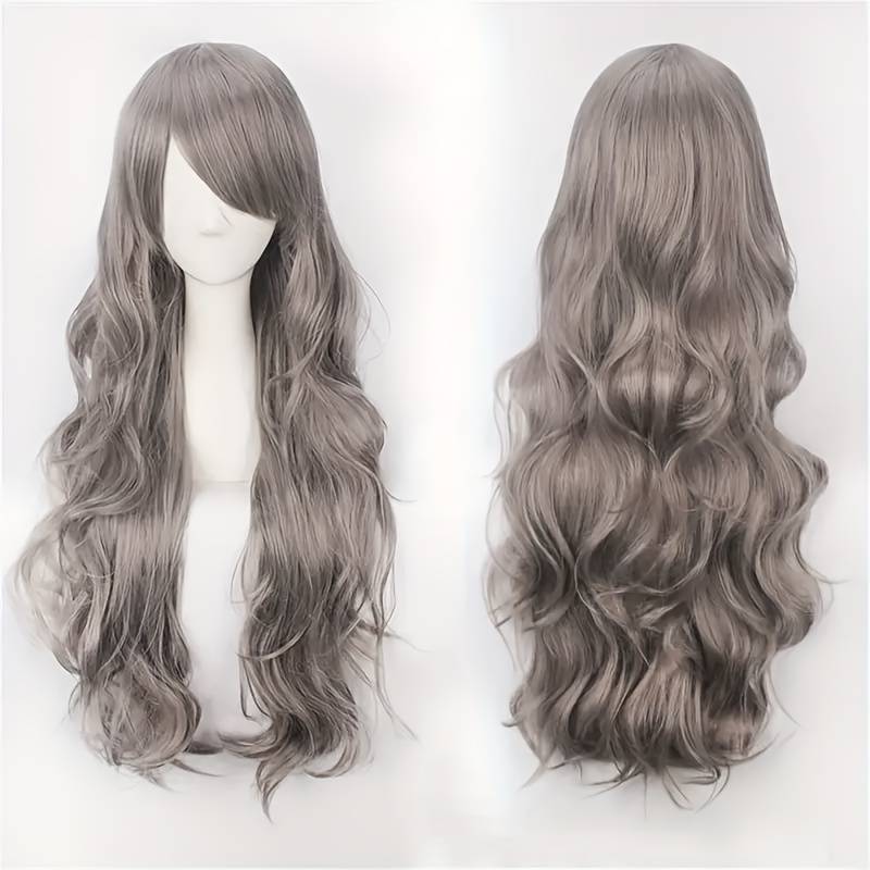 1Pc Silvery Grey Fashion Design Wig