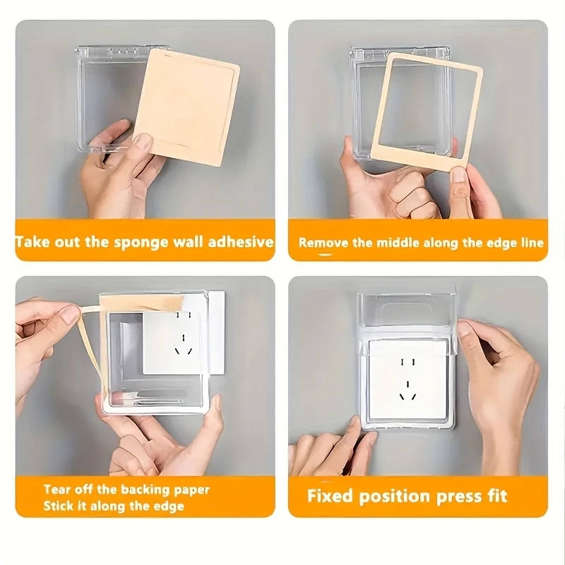 Plastic Wall Outlet Cover Dustproof Waterproof Spray Protection Box