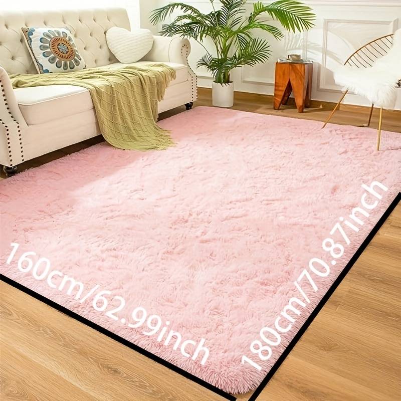1Pc Pink 160x180cm 62.99x70.87inch Floor Mat