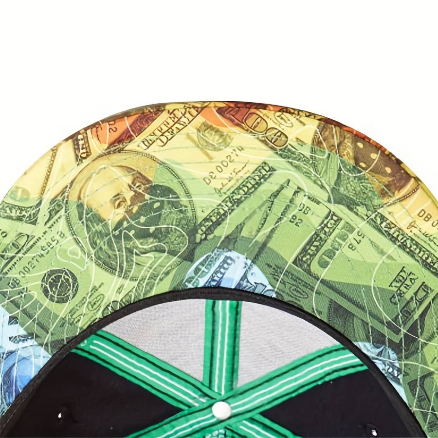 1pc Lightweight Stretch Fit Flat Brim Baseball Cap 100% Polyester Adjustable Snapback Closure B