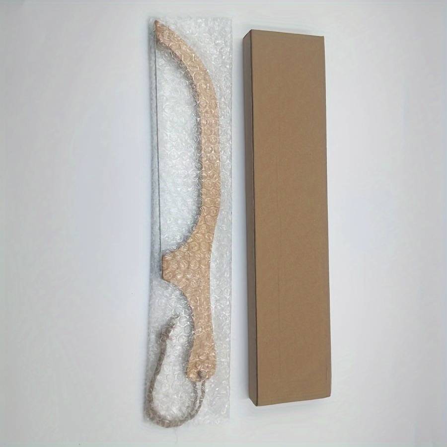 1pc Wooden Bread Cutting Tool Ergonomic Handle Durable Pressed Wood Construction Smooth Edg