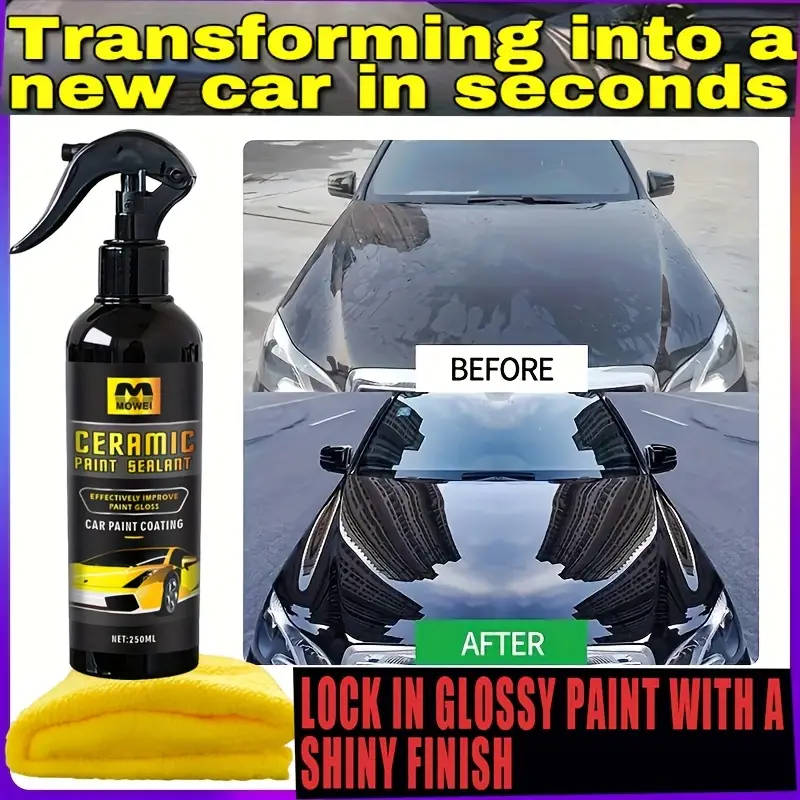 1pc Ultimate Shield Ceramic Coating for Cars Advanced Hydrophobic Formula Enhanced Shine Super Prote