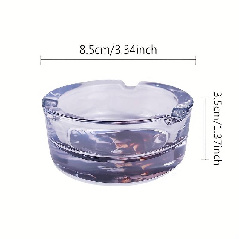 1pc Cartoon Character Glass Ashtray Round Clear Durable Ideal for Cigarette Butts Cigarette B