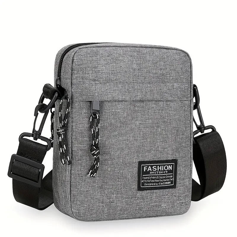 1pc Casual Mini Crossbody Bag Men's Nylon Small Shoulder Bag