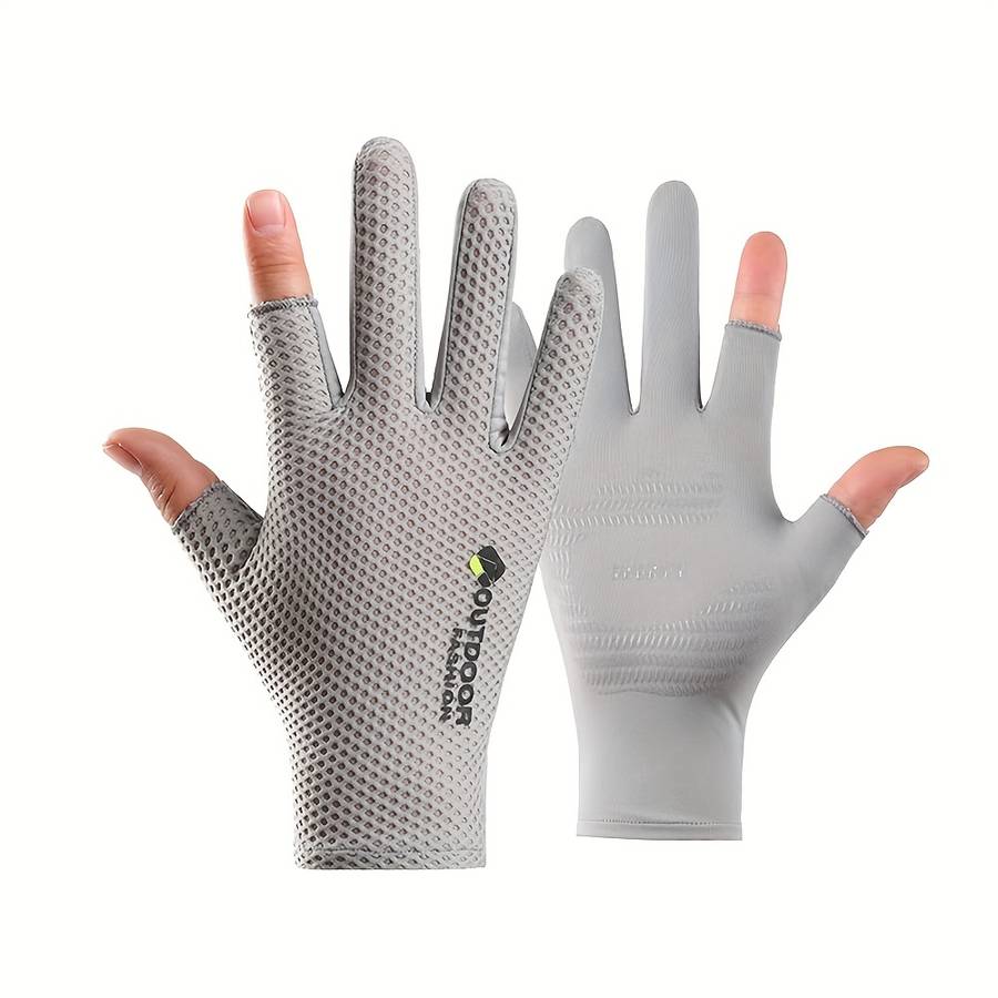 1 Pair Black One Size Outdoor Sports Gloves